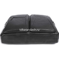 Сумка для ноутбука "Rhino" 30х44х11см, 2 отделения, черная, натуральная кожа CA6245W118/N от магазина "Карандаш"