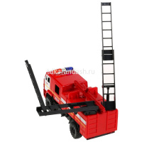 Машина "Kamaz. Пожарная 43502" инерционная, металл 15см (открывающиеся двери) KAM43502-15FIR-RD от магазина "Карандаш"