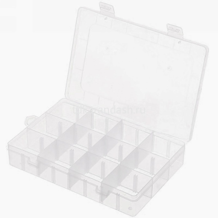 Контейнер для хранения 198х142х36мм, пластик, с отделениями Y9135-19 от магазина "Карандаш"