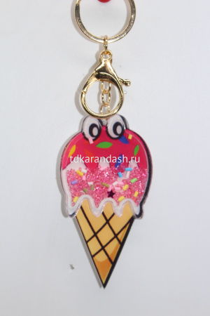 Брелок со стразами, размер ассорти, пластик, 7 видов SL2247 от магазина "Карандаш"