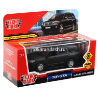 Машина "Toyota Land Cruiser" черная, инерционная, металл 12,5см (открывающиеся двери) CRUISER-BE от магазина "Карандаш"