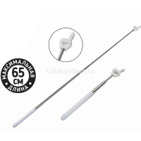 Указка телескопическая "Пикми" 65см пластик/металл, белая ручка, в пакете М-20414 от магазина "Карандаш"