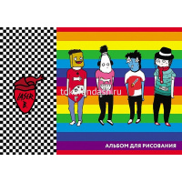 Альбом для рисования А4 30л "Лазер Би" на скобе 5 дизайнов 30А4В/071435 от магазина "Карандаш"