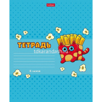Тетрадь А5 18л линия "Cats-Fast food" на скобе тиснение 5 дизайнов 18Т5В2/074821 от магазина "Карандаш"