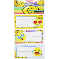 Наклейки для информации 8х3,5см 2л по 6шт, 12шт/уп. 12 видов Y7937-18 от магазина "Карандаш"