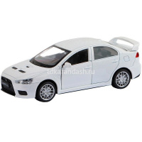 Машина "Mitsubishi Lancer Evolution" белая, инерционная, металл 17,5см (свет, звук, откр.двери) JB12 от магазина "Карандаш"