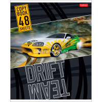 Тетрадь А5 48л клетка "Drift Team" на скобе, 5 дизайнов 48Т5В1/051547 от магазина "Карандаш"