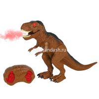 Динозавр р/у 22х36см коричневыый, пластик (свет, пар, движение) JB1168410 от магазина "Карандаш"