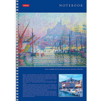 Тетрадь А4 96л клетка "Живопись и мир" на спирали 4 дизайна 083012 от магазина "Карандаш"