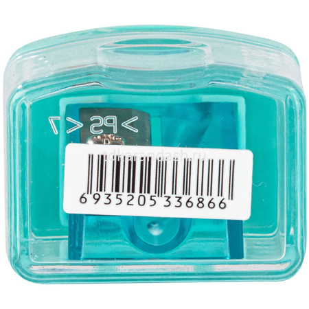 Точилка 1 отв. "Deli" с контейнером, пластик, цвет ассорти Е0574 от магазина "Карандаш"