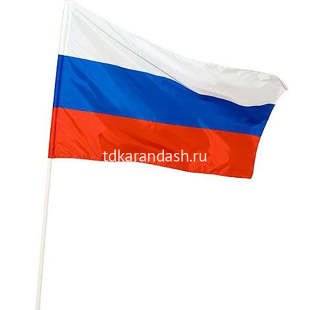 Флаг "Триколор" 90х135см шелк НФ-00000009