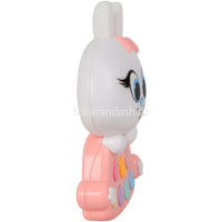 Музыкальная игрушка "Зайчик" 19,5х13х4,5 розовый, пластик (26 звуков, мелодии, потешки) JB0333453 от магазина "Карандаш"