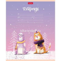 Тетрадь А5 12л линия "Счастливчики" на скобе 5 дизайнов 12Т5В2/067955 от магазина "Карандаш"