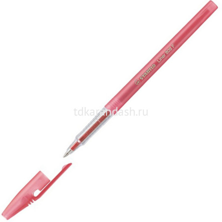 Ручка шариковая "Liner 808 F" 0,3мм красная дымчатая 808/40 FT