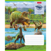 Тетрадь А5 12л клетка "Эра динозавров" на скобе 5 дизайнов 12Т5В1/057221 от магазина "Карандаш"