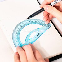 Набор 4 предмета (линейка 20см, транспортир, 2 треугольника) пластик EH12 от магазина "Карандаш"