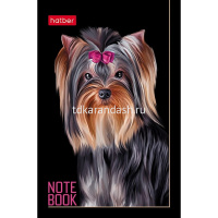 Блокнот А7 48л "Портрет лучшего друга" клетка, склейка, 3-х цветный блок, 5 дизайнов 078599 от магазина "Карандаш"