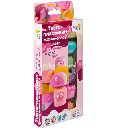 Тесто для лепки 6 цветов 30гр. (180г) маршмеллоу цвета TA1089V от магазина "Карандаш"