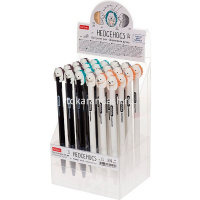 Ручка шариковая "Hedgehog. Ежики" 0,6мм синяя, автомат, корпус ассорти, чернила soft ink 058666 от магазина "Карандаш"