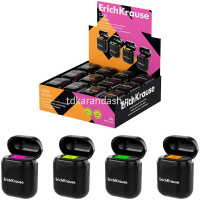 Точилка 1 отв. "Case Accent" с контейнером, пластик, черная 60038 от магазина "Карандаш"