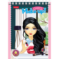 Блокнот А6 40л "Модницы" 4D клетка, на спирали, мелованный картон УФ-лак 40Б6В1гр/055481 от магазина "Карандаш"