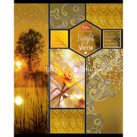 Тетрадь А5 48л клетка "Яркое сияние" на скобе 3D фольга матовая ламинация 5 дизайнов 48Т5офВ1/047845 от магазина "Карандаш"