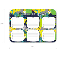 Расписание уроков А4 "Lime" пластик, многоразовое 55997 от магазина "Карандаш"