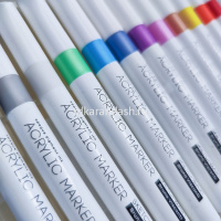 Набор маркеров "Sketch&Art" акриловые 12шт, пулевидный наконечник, толщина линии 1-3мм 22-0126 от магазина "Карандаш"