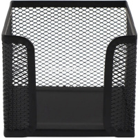 Подставка д/канц.принадлежностей 10х10х10см сетчатая металлическая, черная VS195409 от магазина "Карандаш"