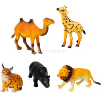 Набор животных "Ребятам о Зверятах. Дикие животные" 5шт. 23х15см ВВ3138 от магазина "Карандаш"