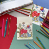 Карандаши 12 цветов "HappyColor" трехгранные дерево, картон 30-0046 от магазина "Карандаш"