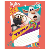 Тетрадь А5 12л клетка "Буба" на скобе 5 дизайнов 12Т5В1/082437 от магазина "Карандаш"