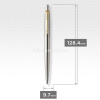 Ручка РШ "Parker Jotter Stainless Steel GT K691" М синяя в блистере 1953206 от магазина "Карандаш"