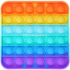 Игрушка-антистресс "Pop it" 12,7х12,5см квадрат, разноцветный M-9976