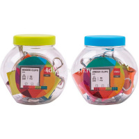 Зажим для бумаг 25мм 12шт. цветной, ассорти, в пластиковой коробке E8559 от магазина "Карандаш"