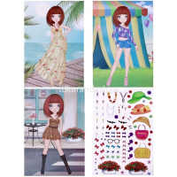 Альбом для творчества "Алиса" 14х21см 36стр. с контурами, 1 страница с наклейками M-6538 от магазина "Карандаш"