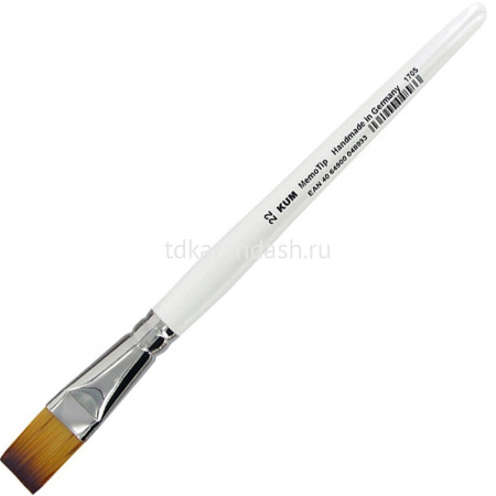 Кисть синтетика плоская №22 короткая ручка (511.58.11) K-MBF 22