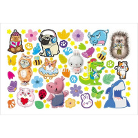 Альбом с наклейками "Милые и забавные" 600 наклеек А5 8л на скобе 8Ан5_31982/087210 от магазина "Карандаш"