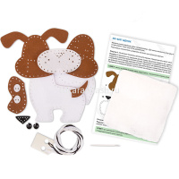 Набор для шитья "Щенок" (мулине, фетр, синтепон, игла, выкройка) KD-0257 от магазина "Карандаш"