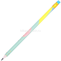 Карандаш чернографитный "Macaron" HB, с ластиком, шестигранный, корпус ассорти ЕU54800-1 от магазина "Карандаш"