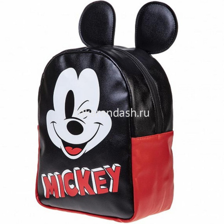 Рюкзак "Микки Маус" 27х21х11см, 260гр, 1 отделение, 2 кармана, экокожа 074170 от магазина "Карандаш"