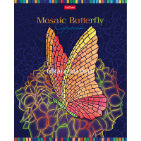 Тетрадь А5 48л клетка "Мозаика" на скобе, фольгирование, 5 дизайнов 48Т5КфA1/054898 от магазина "Карандаш"