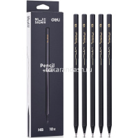 Карандаш чернографитный "Nusign" HB, шестигранный, корпус черный NS722-HB от магазина "Карандаш"