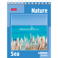 Блокнот А6 40л "Пейзажи" клетка на гребне 40Б6B1гр/004668 от магазина "Карандаш"