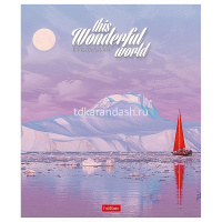 Тетрадь А5 96л линия "Удивительный мир" на скобе 5 дизайнов 96Т5В2/063258 от магазина "Карандаш"
