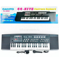 Синтезатор с микрофоном 77х24см 44 клавиши, пластик (звук) HL3829/11074-24 от магазина "Карандаш"