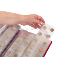 Альбом для монет 22,4*22,4см кожзам коричневый 2855-204 от магазина "Карандаш"