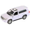 Машина "Toyota Land Cruiser" белая, инерционная, металл 12см (открывающиеся двери) CRUISER-WT от магазина "Карандаш"