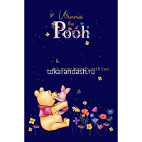 Блокнот А7 48л "Винни и его друзья" клетка, склейка, 3-х цветный блок, 5 дизайнов 48Б7В1к от магазина "Карандаш"