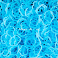 Резиночки для плетения "Цветочек" 200шт с крючком и зажимами неоновые прозрачные 6 цветов Y2764-15 от магазина "Карандаш"